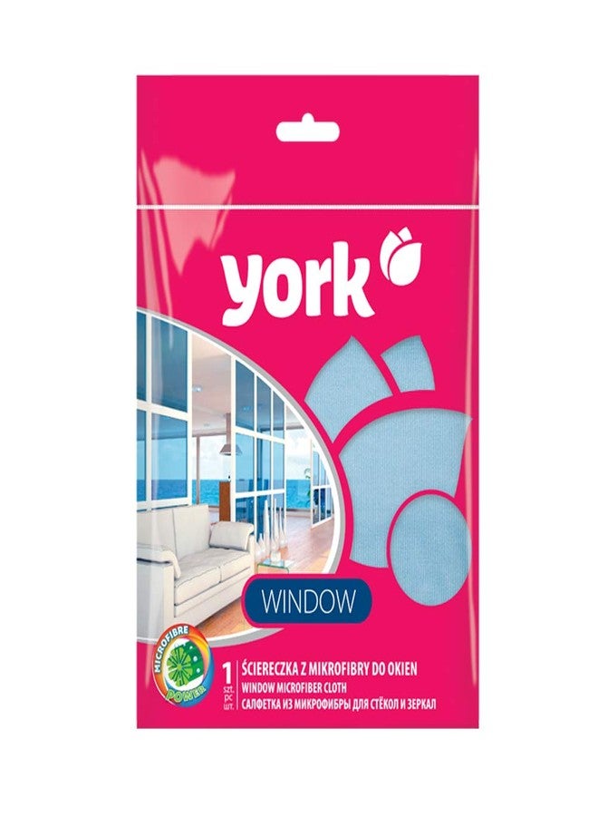 YORK Microfiber Cloth for Multipurpose ,Floor Cleaner, Kitchen, Silverware, Monitor & Window Polishing,Car Cleaning Absorbent Non-Scratch, Lint Free Blue Piece 1 (Size 30x30x0.5 CM) [026150] - Image 2